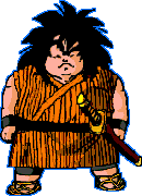 Yajirobe z katanom przy paskoo